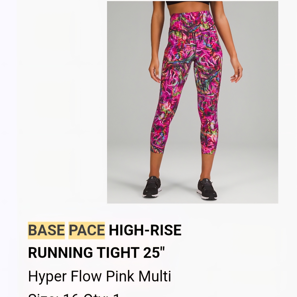 Lululemon Base Pace High-Rise Running Tight 25"